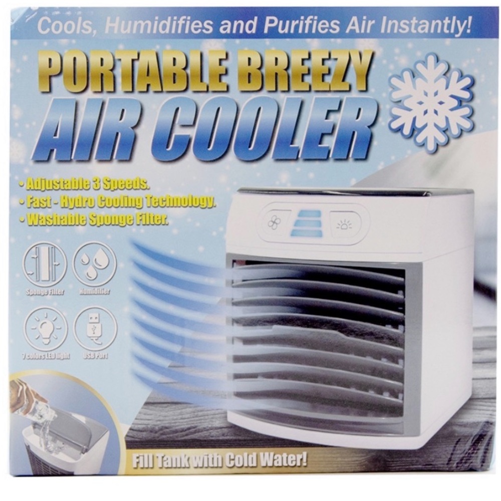 Home Innovations - Portable Breezy Air Cooler & Dehumidifier
